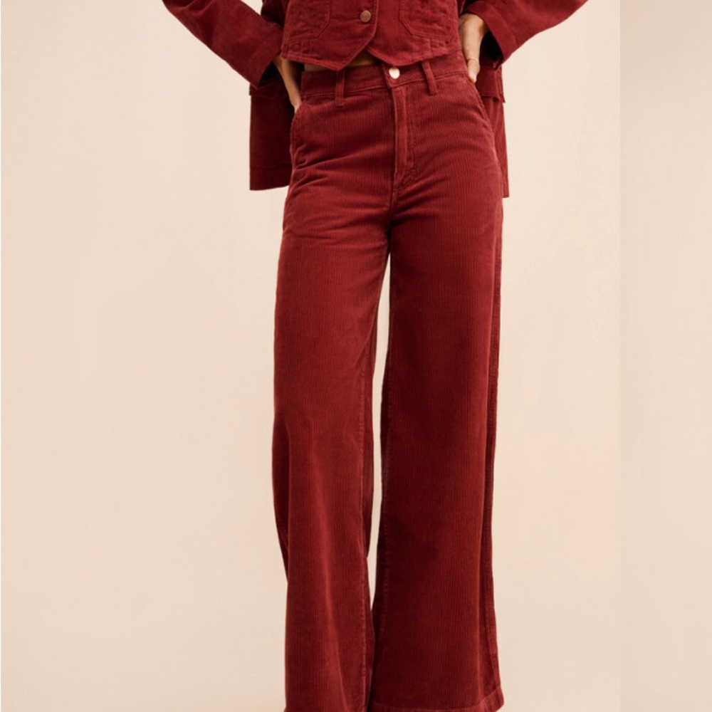 High Rise Corduroy Trouser Jeans - Wrangler